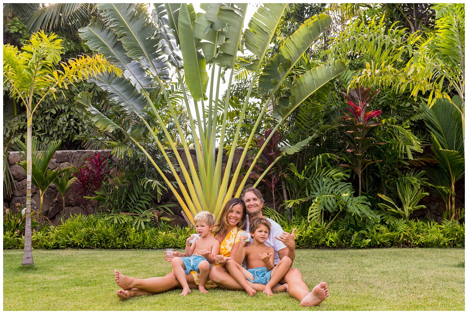 Lanikai Beach family portraits sky and reef photography